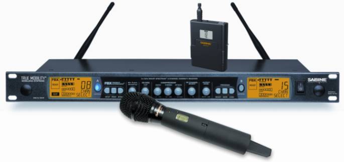 Sabine wireless microphone system