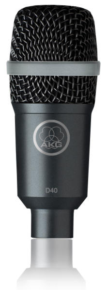 AKG D40 dynamic microphone for stage applications