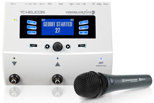 Mikrofon/Effekt Paket von Sennheiser and TC-Helicon mit e 835 fx und VoiceLive Play GTX