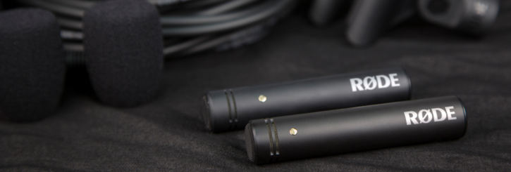 Acoustically matched pairs of pencil condenser M5 microphones by Røde